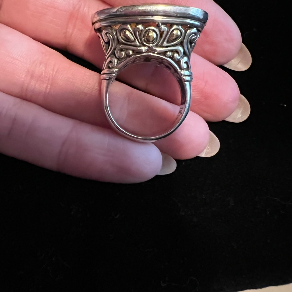 John Hardy Citrine Dot Cocktail Ring